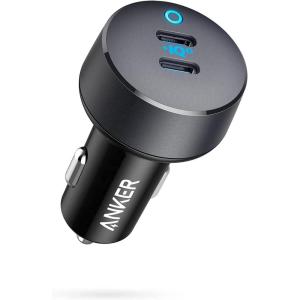 Anker USB C Car Charger, PowerIQ 3.0 Type C 2 Port 40W Car Adapter, PowerDrive III Duo with Power Supply for iPhone12/11 Pro Max, Galaxy S10, Pixel, iPad Pro and More