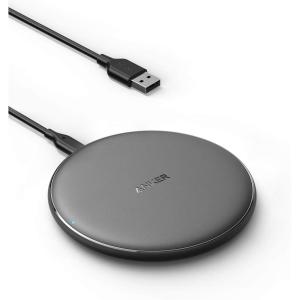 Anker Wireless Charger, Max 10W, Upgraded PowerWave Pad with Certif. Qi 7.5W for iPhone XS Max/XR/XS/X/8, 10W Fast Charge for Galaxy S10/S9/S9+/S8/Note 9 (No Adapter)(Black)