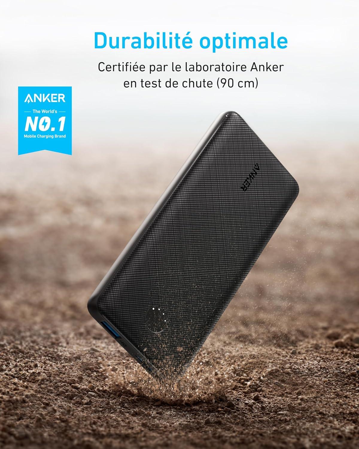imageAnker PowerCore 10000mAh External Battery with PowerIQ and USBC Charging Technology for iPhone 16 Pro max15141312 iPad Samsung Galaxy Pixel and More