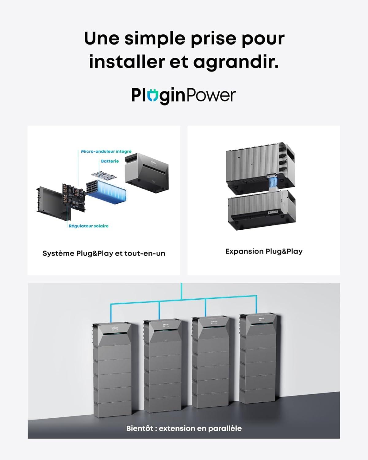 imageAnker SOLIX BP2700 Additional Battery for Solarbank 3 Pro Capacity 268 kWh Expandable 16128 kWh Modular PluginPower LiFePO4 Battery 6000 Cycles Thermal Boosting Technology IP65Solarbank 3 E2700 Pro