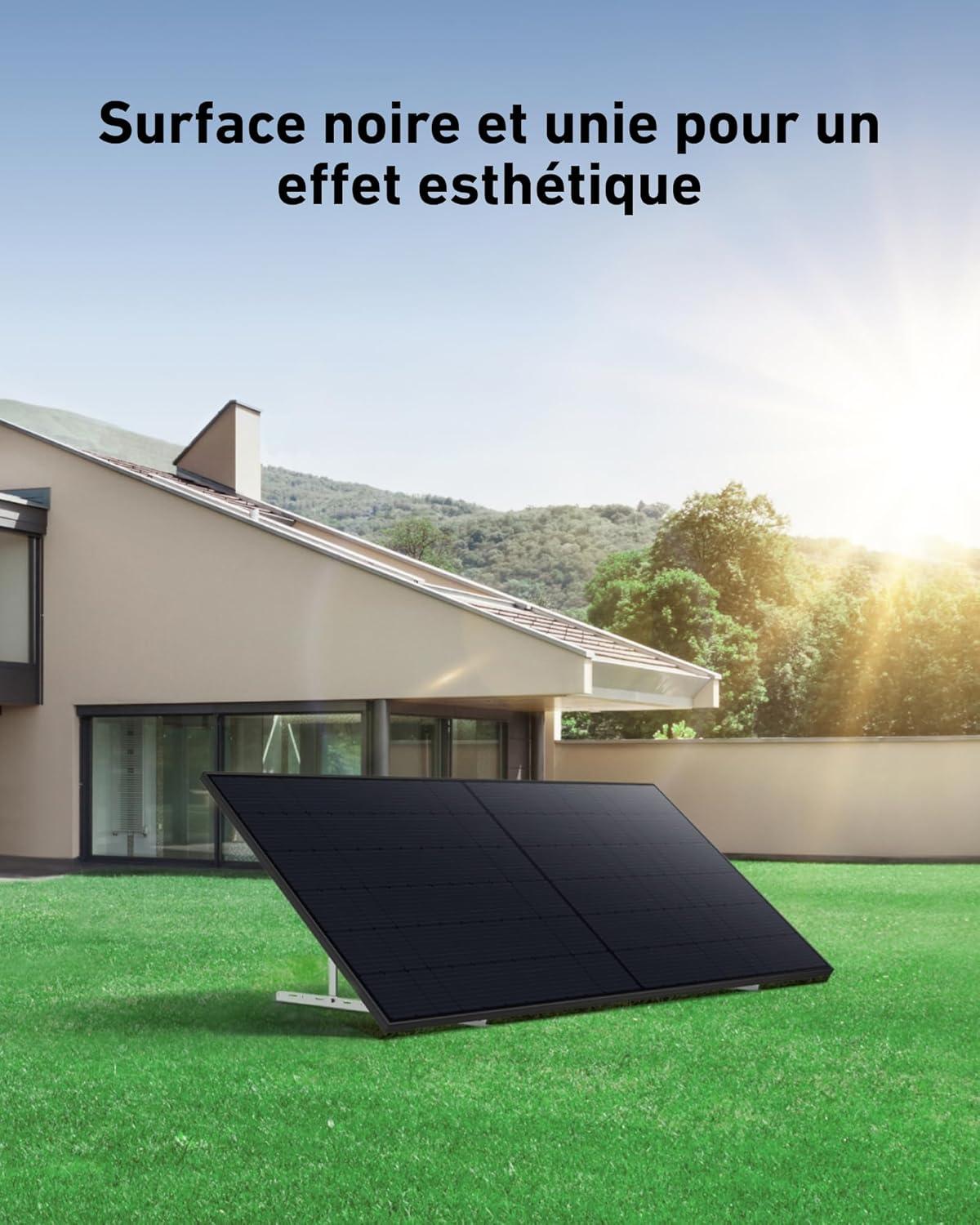 imageAnker SOLIX Solar PlugampampPlay Kit 1080 W Brackets Included 23 Efficiency Black and Plain Design Free OTA Update 800 W with WLAN