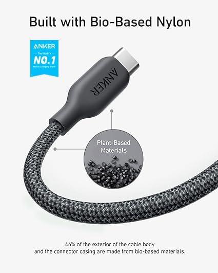 imageAnker USBC to Lightning Cable 541 Organic Nylon MFi Certified Fast Charging Cable for iPhone 14PlusPro Max 13Pro 12 11x XS XR Black 6ftBlack