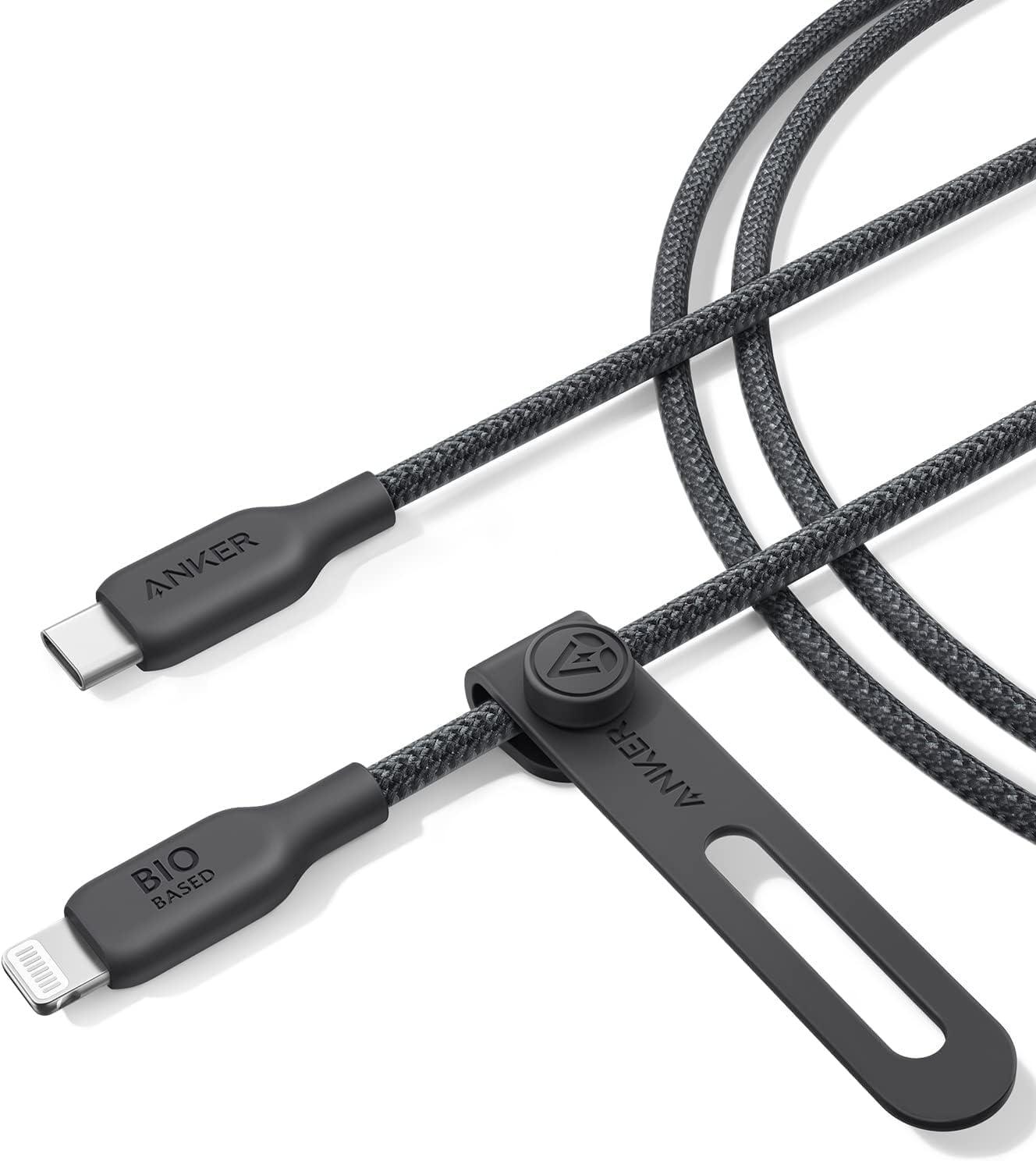 imageAnker USBC to Lightning Cable 541 Organic Nylon MFi Certified Fast Charging Cable for iPhone 14PlusPro Max 13Pro 12 11x XS XR Black 6ftBlack