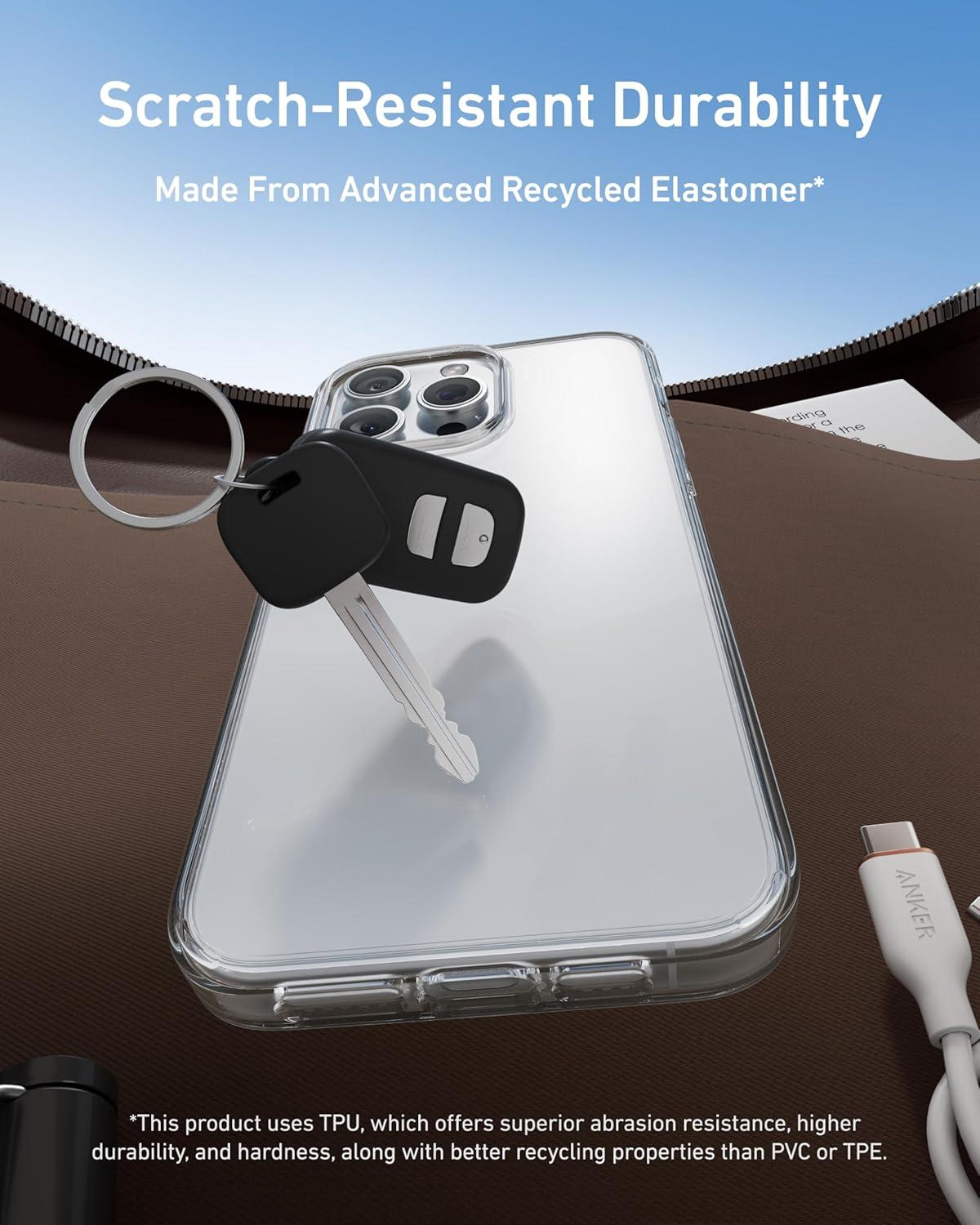 imageAnker for iPhone 16 Pro Max Case MilitaryGrade Shockproof Protection YellowingResistant Phone Case for iPhone 16 Pro Max Clear