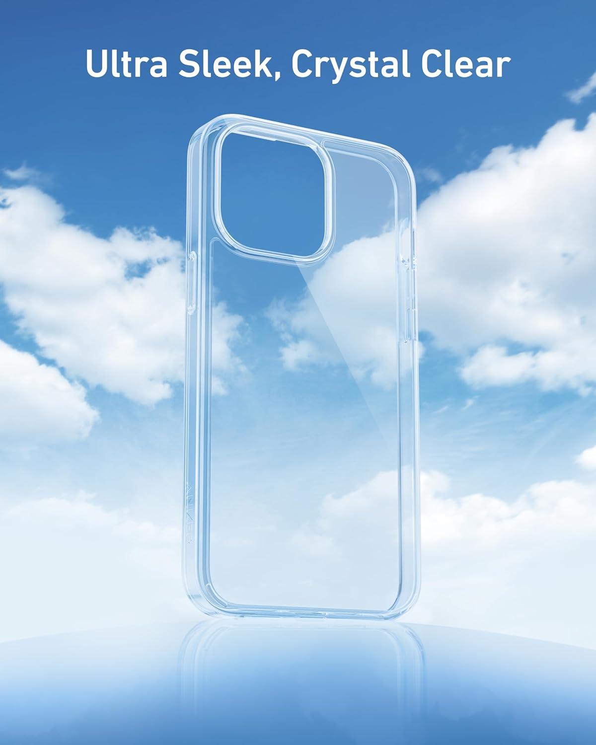 imageAnker for iPhone 16 Pro Max Case MilitaryGrade Shockproof Protection YellowingResistant Phone Case for iPhone 16 Pro Max Clear