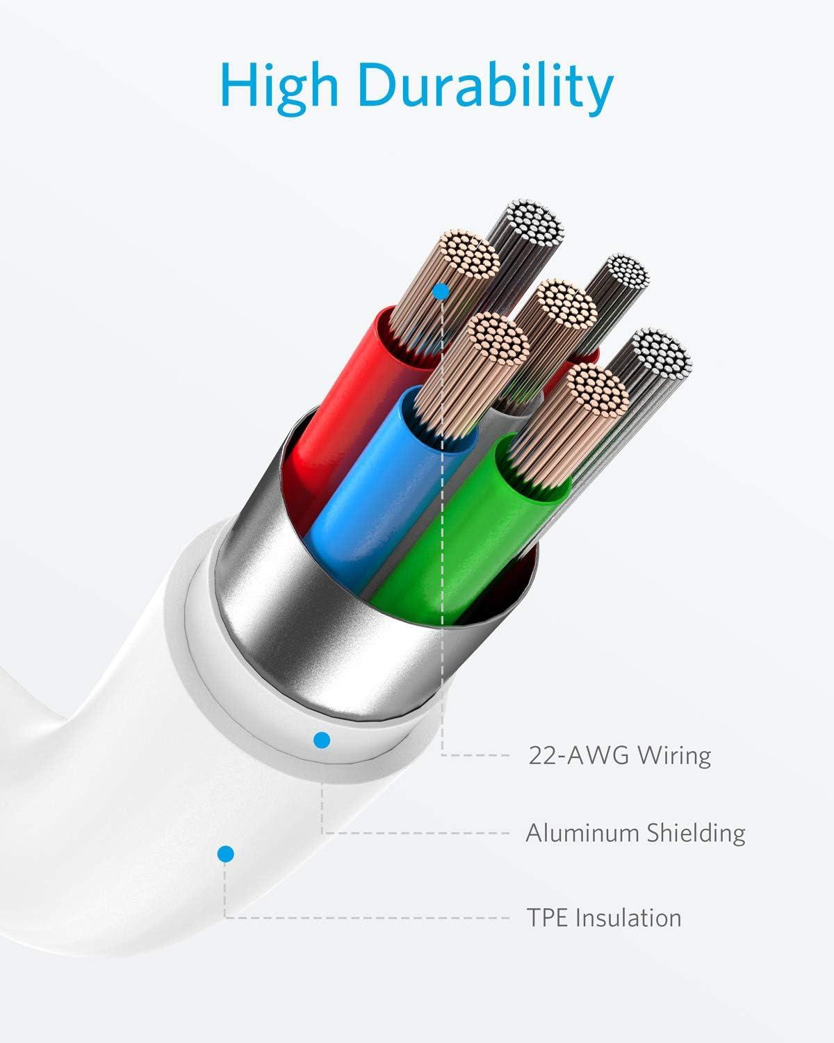 imageAnker iPhone USB C Cable USBC to Lightning Cable 180 cm with MFi Certification PowerLine II Power Delivery Compatible Cable for iPhone XXSXRXS Max88 Pluswhite