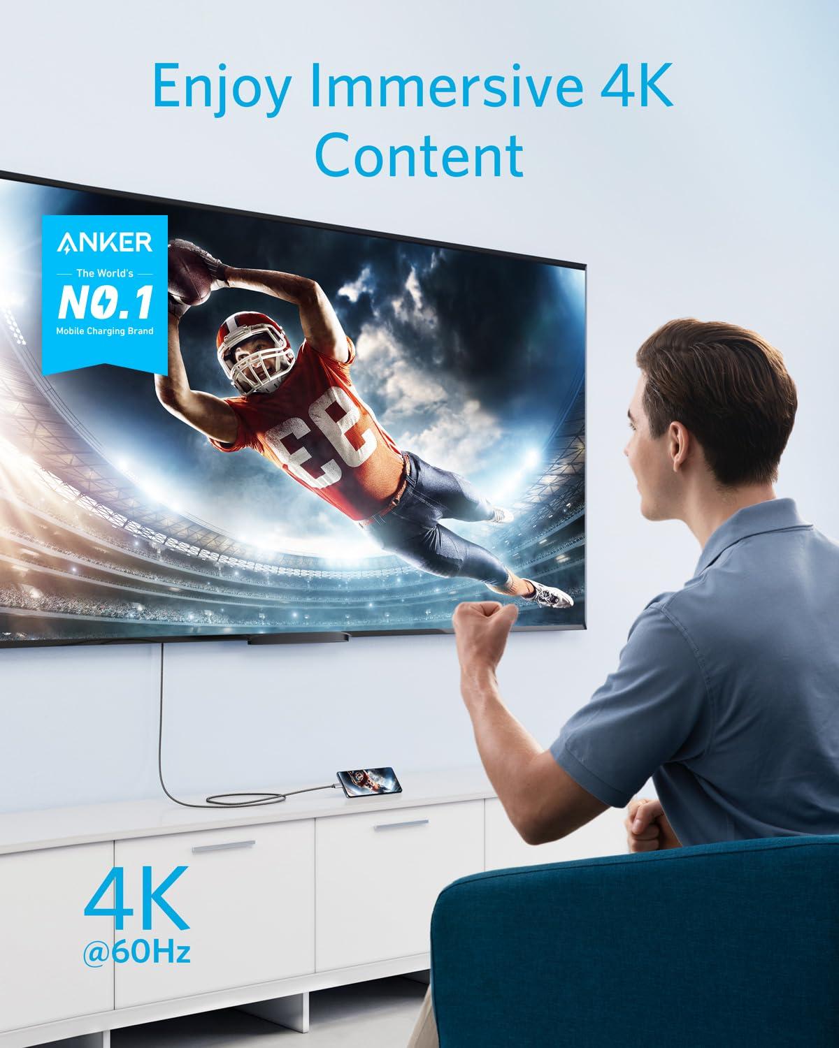imageUSB C to HDMI Anker 4K 60Hz Adapter 18m Refurbished A
