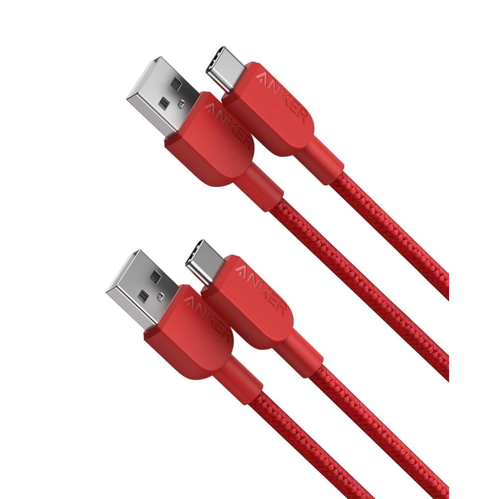 imageANKER cable USB C 180cm lot de 2 cbles de charge USB A vers USB C cble de charge USB A vers USB C charge rapide pour iPhone 1615 Samsung Galaxy Note 10 Note 9S10 S10 LG V30 Noir3ft