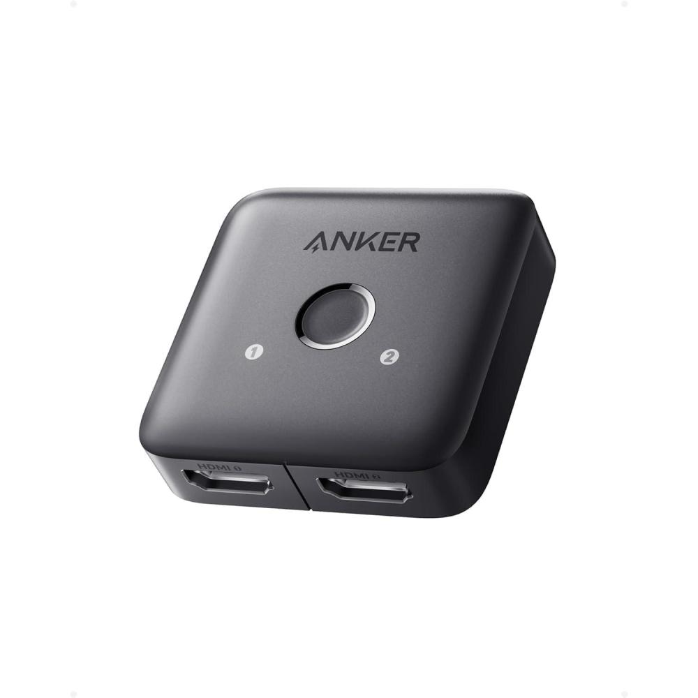 imageAnker HDMI Switch 4K60Hz Twoway Switch 2 in 1 Output with Smooth Finish Supports HDR 3D Dolby Compatible with Laptops PC Xbox Series PS5PS4 Projector etc2 in 1