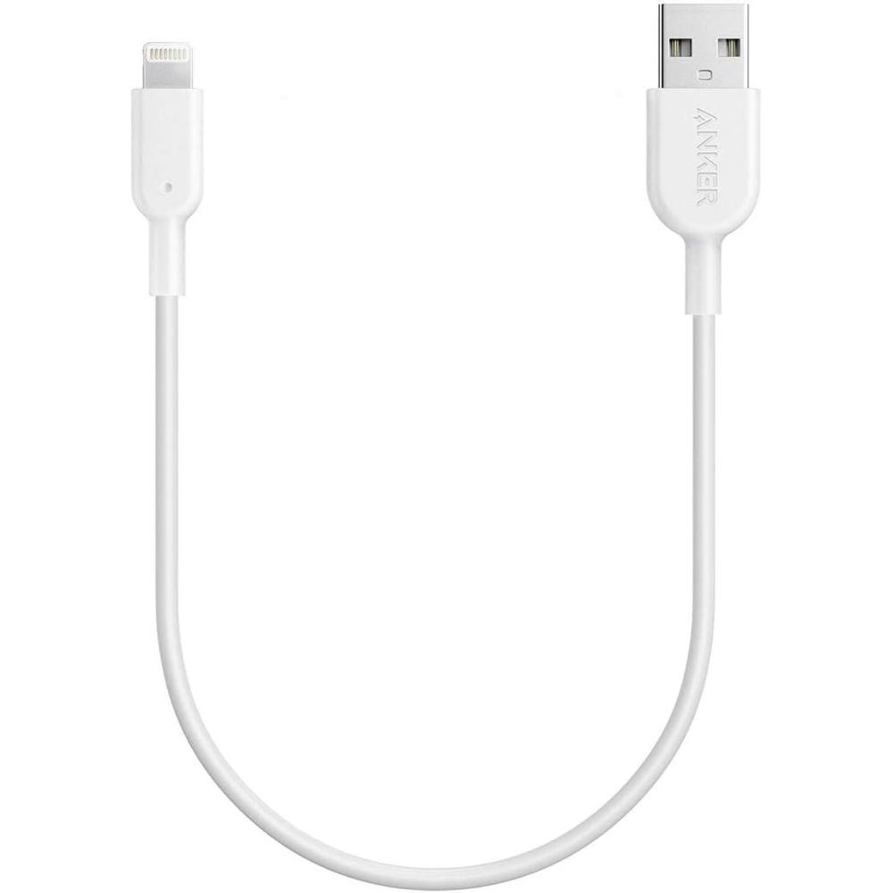 imageAnker MFi Certified PowerLine II Lightning Cable 30 cm The new indestructible cable for iPhone X 88 Plus 77 Plus 66 Plus 5S C and iPadWhite