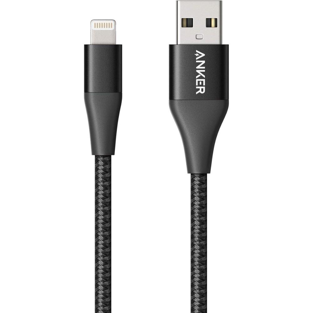 imageAnker MFi Certified PowerLine II Lightning Cable 90 cm Perfect Compatibility with iPhone X 8 8 Plus 7 7 Plus 6 6 Plus 5S C and iPads