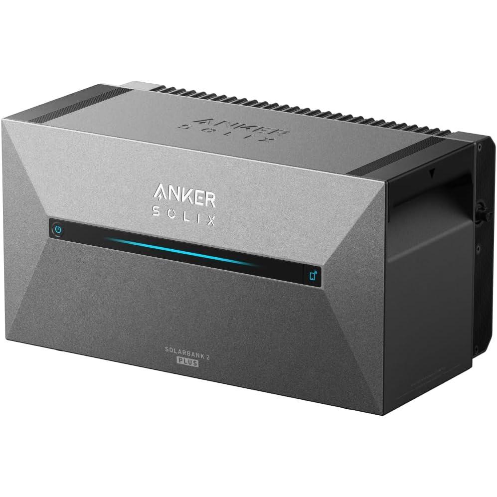 imageAnker SOLIX BP1600 Additional Battery 1600 Wh LiFePo4 Batteries 6000 Cycles Expansion 9600 Wh Protection Manufacturer 10 Years IP65 Water ampamp Dust Easy Installation Modular DesignE1600 Plus