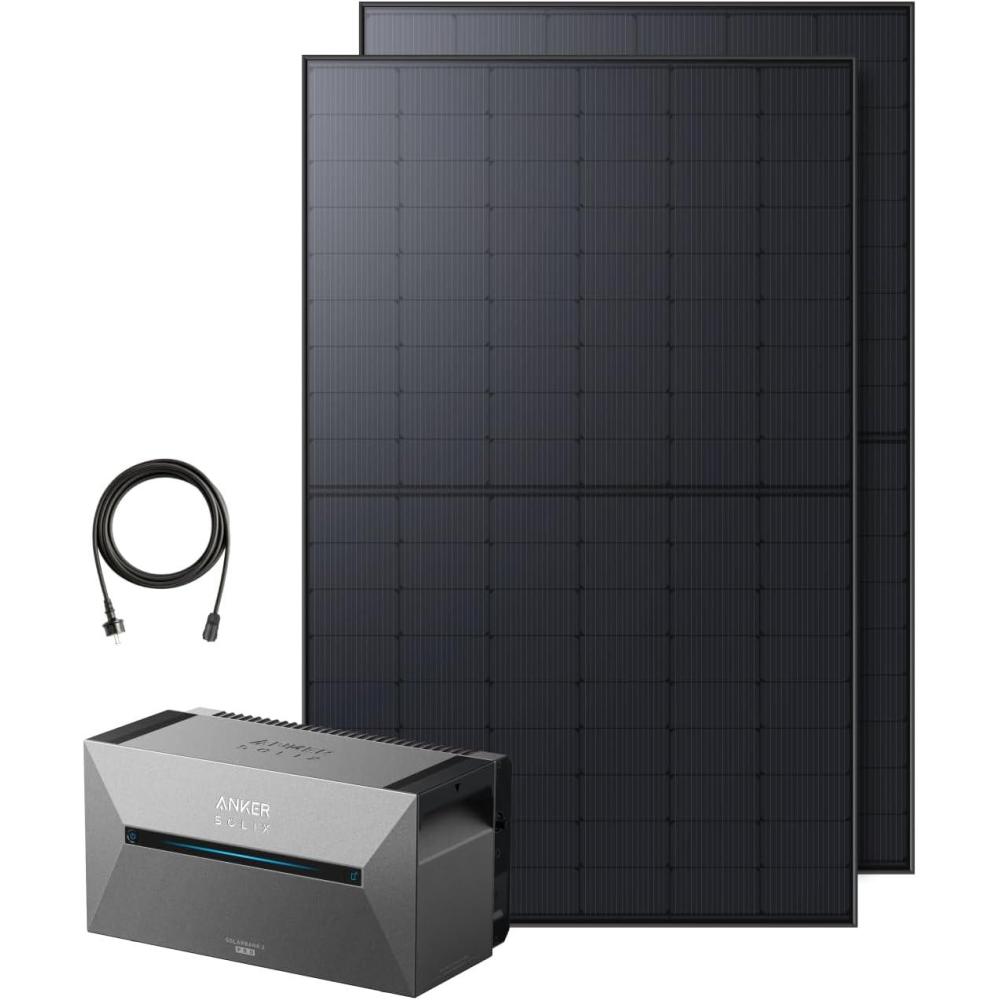 imageAnker SOLIX BP1600 Additional Battery 1600 Wh LiFePo4 Batteries 6000 Cycles Expansion 9600 Wh Protection Manufacturer 10 Years IP65 Water ampamp Dust Easy Installation Modular DesignE1600 Pro2445W