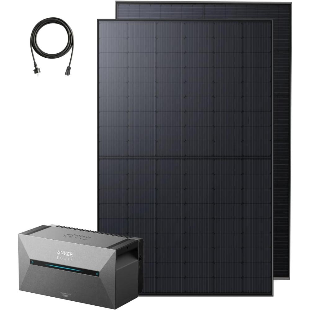 imageAnker SOLIX BP1600 Additional Battery 1600 Wh LiFePo4 Batteries 6000 Cycles Expansion 9600 Wh Protection Manufacturer 10 Years IP65 Water ampamp Dust Easy Installation Modular DesignE1600 Plus890W