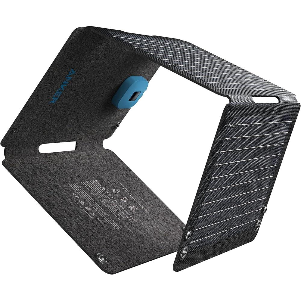 imageAnker SOLIX PS200 Solar Panel with Adjustable Stand Portable Foldable Solar Charger 200W IP67 Waterproof 23 Conversion Efficiency for Camping and Power OutagesAnker 30W Solar Panel