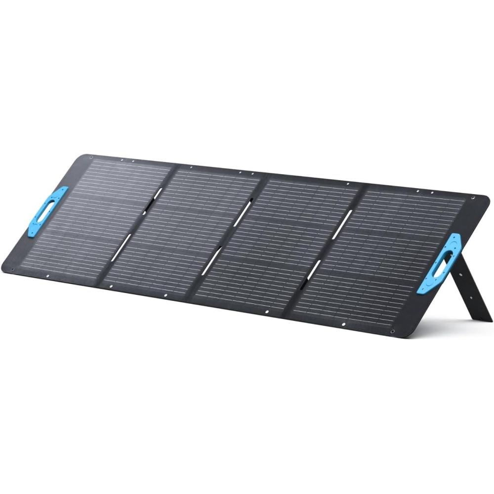 imageAnker SOLIX PS200 Solar Panel with Adjustable Stand Portable Foldable Solar Charger 200W IP67 Waterproof 23 Conversion Efficiency for Camping and Power OutagesAnker 200W Solar Panel