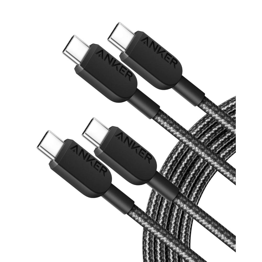 imageAnker USB C to USB C 20 Cable 310 USB C Charging Cable 60W3A Fast Charge for iPhone 1615 Samsung Galaxy S22 iPad Pro 2024 iPad Mini 6 iPad Air 4 MacBook Pro 2024 Switch 6ft1 8m