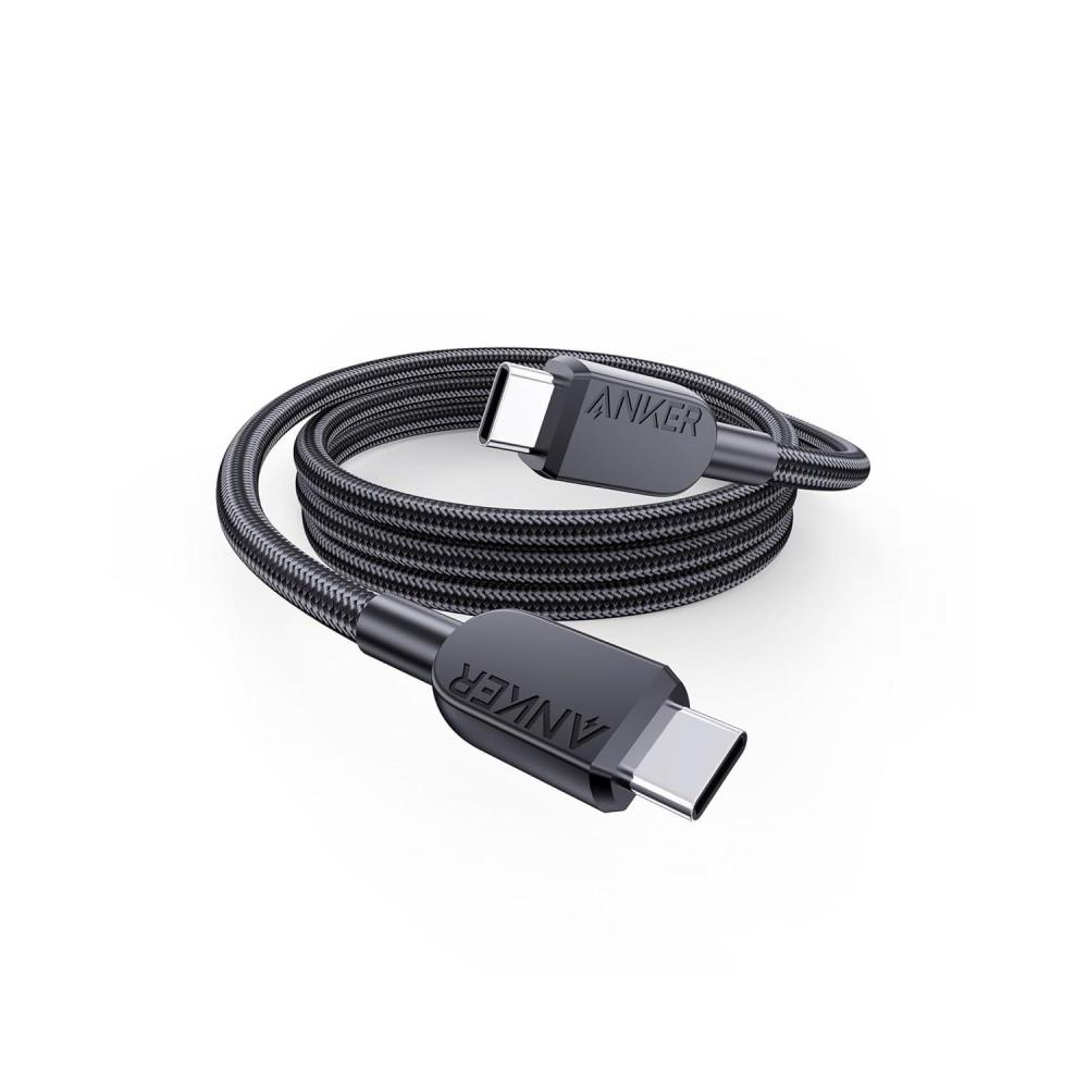 imageAnker USB C to USB C Cable 240W Double Braided Nylon TypeC Charging Cable for iPhone 17 MacBook Pro 2024 iPad Pro 2024 iPad Air 5 Samsung Galaxy S23S23 Ultra Pixel and More 3ft0 9m