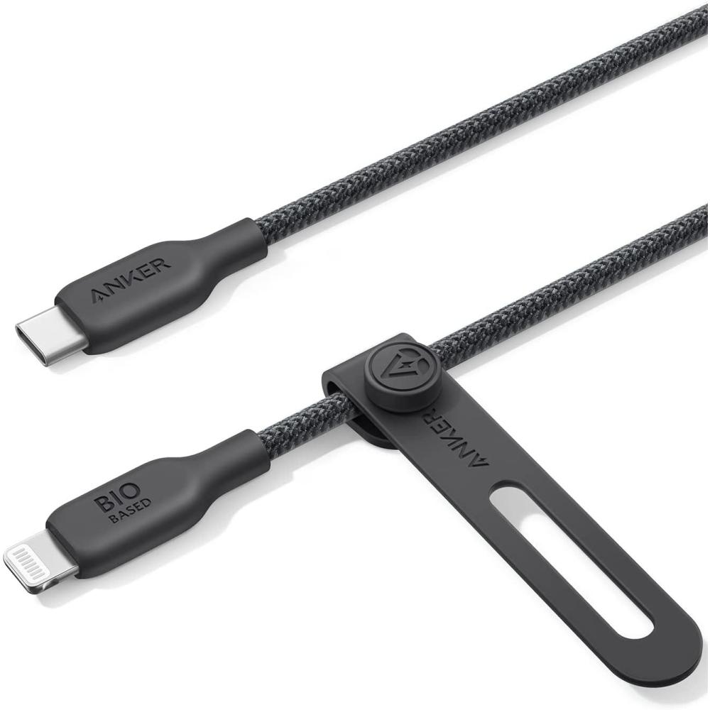 imageAnker USBC to Lightning Cable 541 Organic Nylon MFi Certified Fast Charging Cable for iPhone 14PlusPro Max 13Pro 12 11x XS XR Black 6ftBlack