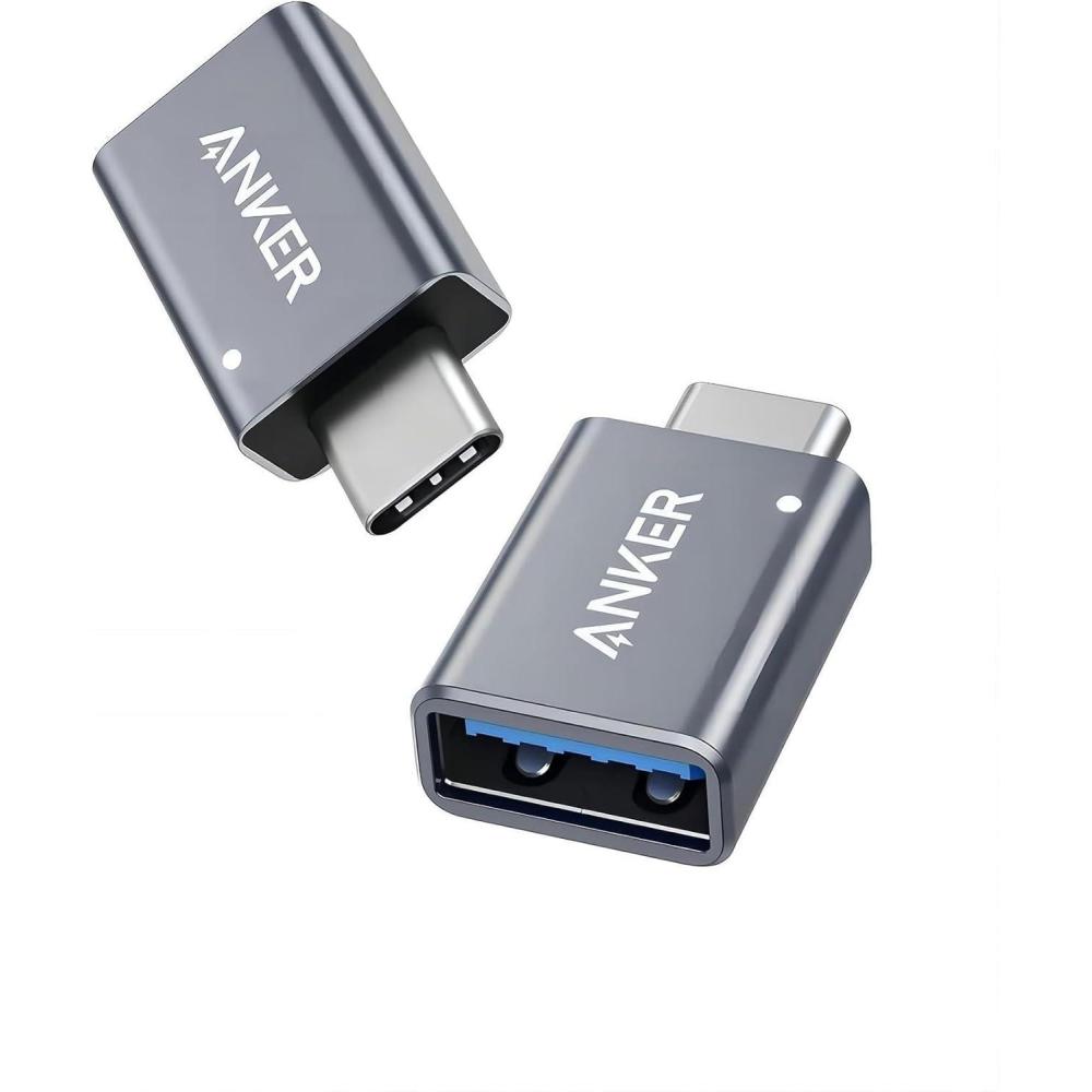 imageAnker USBC to USB 30 Female Adapter for MacBook Pro 2020 iPad Pro 2020 Samsung Notebook 9 Dell XPS and Other Type C Devices 2 Pack