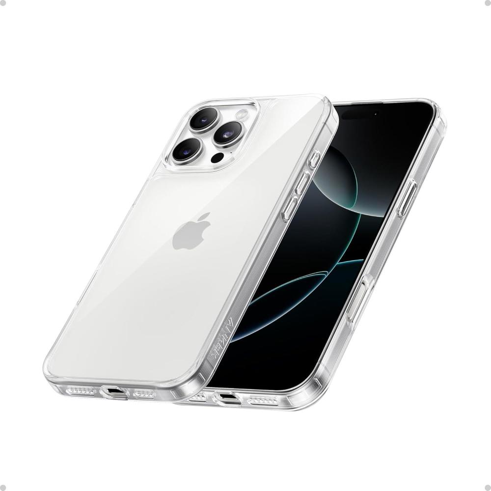 imageAnker for iPhone 16 Pro Max Case MilitaryGrade Shockproof Protection YellowingResistant Phone Case for iPhone 16 Pro Max Clear
