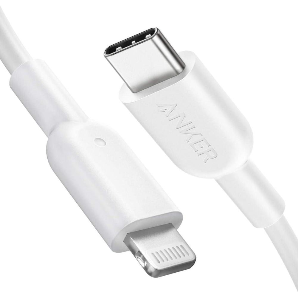 imageAnker iPhone USB C Cable USBC to Lightning Cable 180 cm with MFi Certification PowerLine II Power Delivery Compatible Cable for iPhone XXSXRXS Max88 Pluswhite