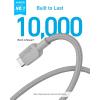 ANKER cable USB C, 180cm, lot de 2 câbles de charge USB A vers USB C, câble de charge USB A vers USB C, charge rapide pour iPhone 16/15, Samsung Galaxy Note 10 Note 9/S10+ S10, LG V30 (Noir)(6ft)