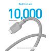 ANKER cable USB C, 180cm, lot de 2 câbles de charge USB A vers USB C, câble de charge USB A vers USB C, charge rapide pour iPhone 16/15, Samsung Galaxy Note 10 Note 9/S10+ S10, LG V30 (Noir)(10ft)