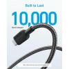ANKER cable USB C, 180cm, lot de 2 câbles de charge USB A vers USB C, câble de charge USB A vers USB C, charge rapide pour iPhone 16/15, Samsung Galaxy Note 10 Note 9/S10+ S10, LG V30 (Noir)(90 cm)
