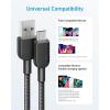 ANKER cable USB C, 180cm, lot de 2 câbles de charge USB A vers USB C, câble de charge USB A vers USB C, charge rapide pour iPhone 16/15, Samsung Galaxy Note 10 Note 9/S10+ S10, LG V30 (Noir)(180 cm)