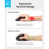 Anker 2.4G Wireless Ergonomic Vertical USB Mouse with 3 Adjustable DPI Levels 800/1200/1600 and 5 Side Controls