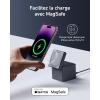 Anker 3 in 1 Charging Cube with MagSafe Charger, 15W Max Wireless Charging Power, Compatible with iPhone 17/16/15/14 Series, Apple Watch Series 1-7/SE, and AirPods Pro (Including 30W