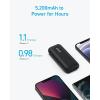 Anker 321 External Battery (PowerCore 5K), 5200 mAh PowerBank, Compatible with iPhone15/14/13/12, Samsung, Google Pixel, LG and More (Black)(Black)