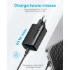 Anker 335 67W USB C Charger, High Performance Power Supply with PIQ 3.0, 3 Port Fast Charger, PD for iPhone 16/15/14, MacBook Pro, iPad, Galaxy, Pixel and Others (USB C Cable)