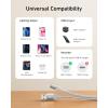 Anker 551 Câble de charge USB A vers Lightning (3 m), câble iPhone certifié MFi, adapté pour iPhone iPhone 13 13 Pro 12 Pro Max 12 11 X XS XR 8 Plus et plus (Argent)(Silver)