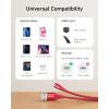 Anker 551 USB A to Lightning Charging Cable (10ft), MFi Certified iPhone Cable, Suitable for iPhone iPhone 13 13 Pro 12 Pro Max 12 11 X XS XR 8 Plus and More (Red)