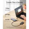 Anker 565 USB-C Hub 11 in 1 Docking Station with USB-C and USB-A Data Ports 10Gbps HDMI 4K DisplayPort, 100W PD, 2 USB 2.0 Data, Ethernet, AUX, microSD & SD, for MacBook Pro and More