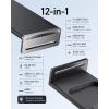 Anker 675 Docking Station (12-in-1, Monitor Stand) with 10Gbps USB-C Ports, 4K@60Hz HDMI Display, Wireless Charging Pad, Dark Grey