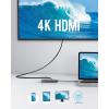 Anker 7 in 1 Hub with USB-C Power Delivery Port 60W Passthrough, 1 x 1 Gbps Ethernet Port, 1 x HDMI 4K, 2 x USB 3.0 and SD/microSD Card Readers for MacBook Pro 2016/2017/2018, Chromebook, XPS