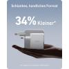 Anker 736 USB C Charger 100W (Nano II), Fast Compact 3 Ports for MacBook Pro/Air, Google Pixelbook, ThinkPad, Dell XPS, iPad, Galaxy S23/S22, iPhone 16/16 Plus/16 Pro Max/15/14/13, and More(white)