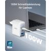 Anker 736 USB C Charger 100W (Nano II), Fast Compact 3 Ports for MacBook Pro/Air, Google Pixelbook, ThinkPad, Dell XPS, iPad, Galaxy S23/S22, iPhone 16/16 Plus/16 Pro Max/15/14/13, and More(white)