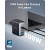 Anker 736 USB C Charger 100W (Nano II), Fast Compact 3 Ports for MacBook Pro/Air, Google Pixelbook, ThinkPad, Dell XPS, iPad, Galaxy S23/S22, iPhone 16/16 Plus/16 Pro Max/15/14/13, and More(Black)