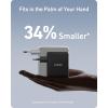 Anker 736 USB C Charger 100W (Nano II), Fast Compact 3 Ports for MacBook Pro/Air, Google Pixelbook, ThinkPad, Dell XPS, iPad, Galaxy S23/S22, iPhone 16/16 Plus/16 Pro Max/15/14/13, and More(Black)