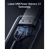 Anker 765 Câble USB C (140W 90cm), Charge Rapide USB 2.0 pour MacBook Pro 2021, iPad Pro, iPad Air 4, Samsung Galaxy S21, Pixel, et Plus(180cm)