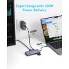 Anker 7-in-1 USB-C Hub, Dual USB-C Display, 4K Dual HDMI Display, 100W Power Delivery, 10GB/s Data Transfer, USB Ports for MacBook Air/Pro, Dell XPS, iPad Pro, and More