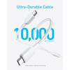 Anker Cable, 2-in-1 USB C to USB C Braide Cable 140W Max, Fast Charging for iPhone 17/16/16 Pro Max/15 Series, MacBook Air/Pro,and More (1.8 m, Black)(white)
