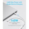 Anker Cable, 2-in-1 USB C to USB C Braide Cable 140W Max, Fast Charging for iPhone 17/16/16 Pro Max/15 Series, MacBook Air/Pro,and More (1.8 m, Black)(white)