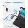 Anker Dual-Display USB-C Hub (10-in-1), 4K@30Hz HDM with 100W Max Power Delivery, USB-C and USB-A 5Gbps Data Ports, for MacBook, Lenovo