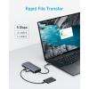 Anker Dual-Display USB-C Hub (10-in-1), 4K@30Hz HDM with 100W Max Power Delivery, USB-C and USB-A 5Gbps Data Ports, for MacBook, Lenovo