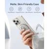 Anker FlexStand Magnetic Phone Case, Anti-Slip, Drop Resistant, Protective Case with Ring Stand, Compatible MagSafe, Exclusively Designed for iPhone 15 6.1 Inch(Clear)